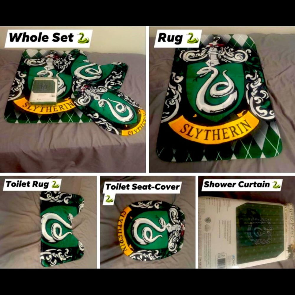Harry Potter Slytherin Bathroom Set